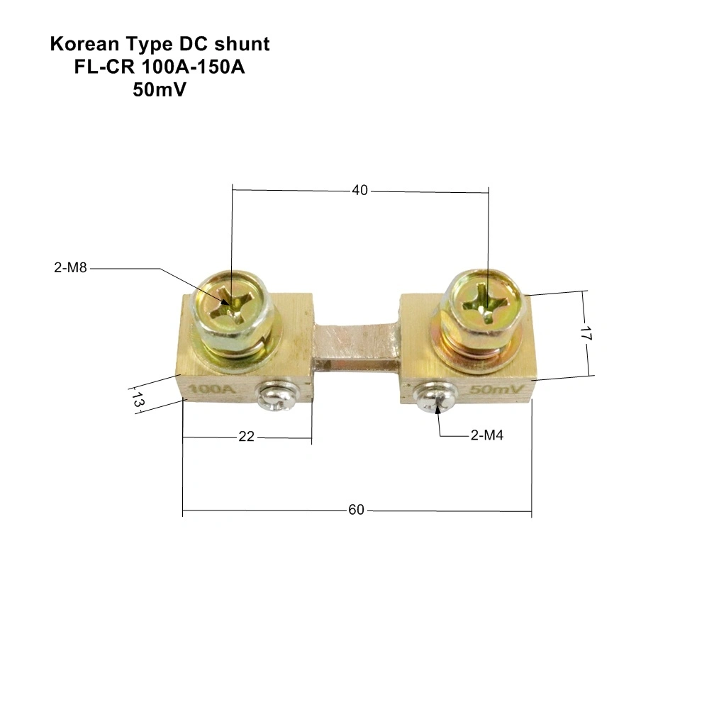 Korean Type FL-Cr 200A 50mv DC Shunt for Ammeter