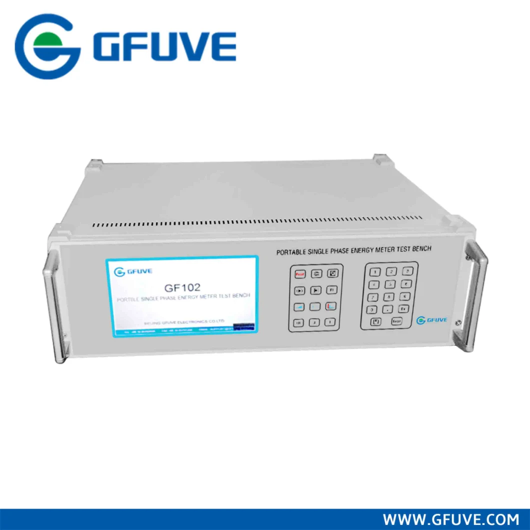 Single Phase Energy Meter Test Bench with Voltage Source and Current Source