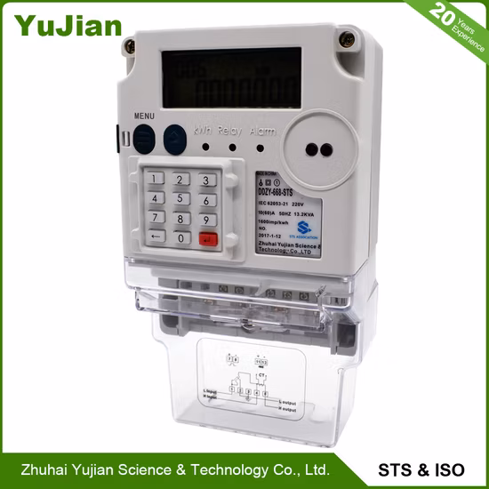 Single Phase Prepayment Smart Energy Meter with Sts Approval 220V