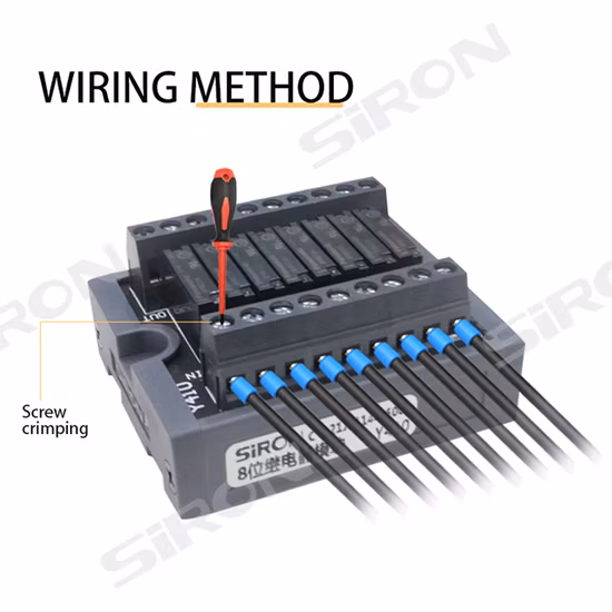 Siron Y410 a Single-Strip Terminal Connection Used for Both The Input and Output Relay Module
