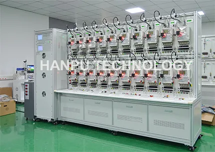 Three Phase (3pH) Electrical Energy Meter Test Bench with 20 Meter Positions
